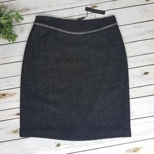 Elie Tahari Wool Pencil Skirt Aurelia Tweed NEW